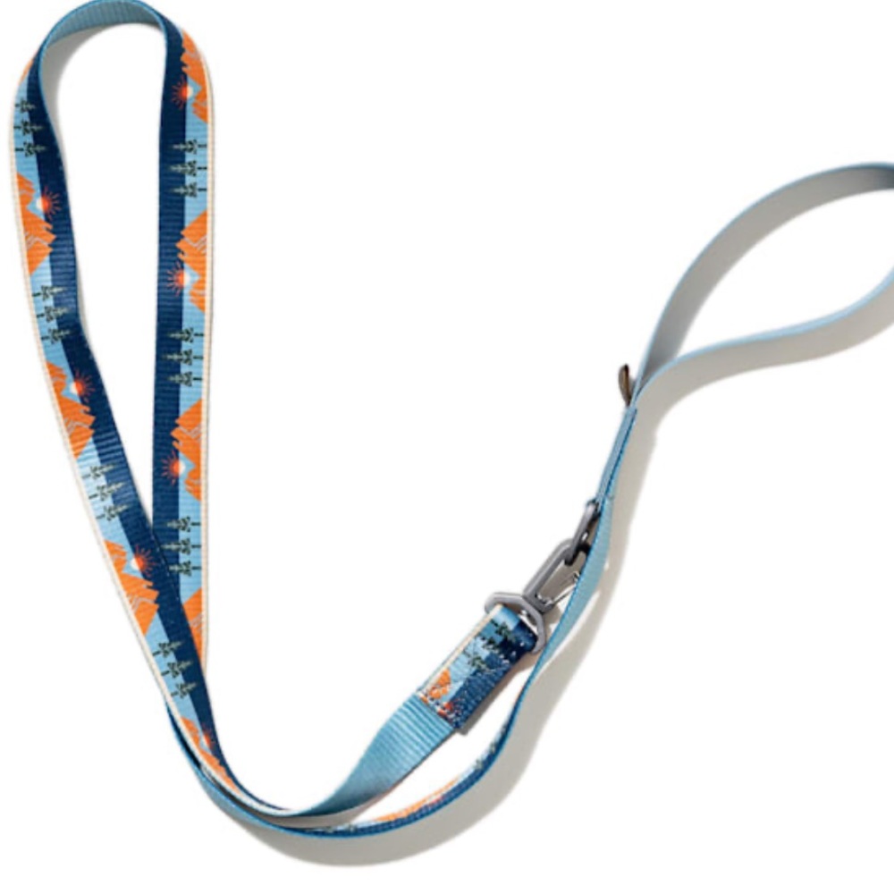 NEW United By blue Earth Day Recycled Green Horizon Woven Dog Leash, 6’ length